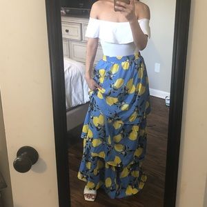 Lemon Maxi Skirt